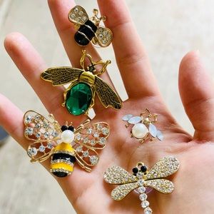 Croc Charms- Bumble Bees, Dragonfly, and Beetle